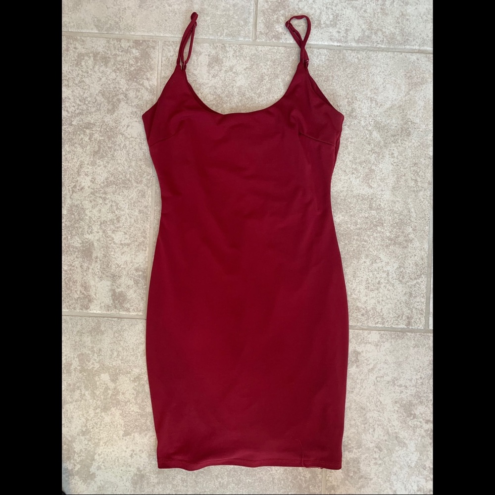 Red Lulu’s mini cocktail dress